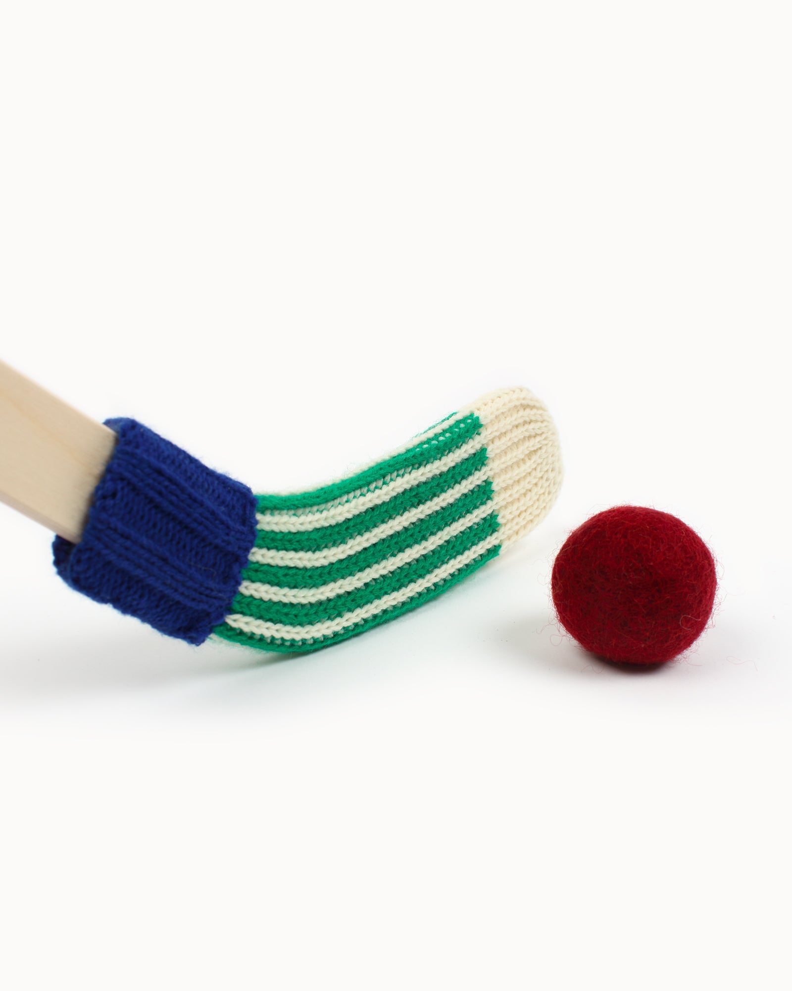 Bâton de hockey ― bleu et vert