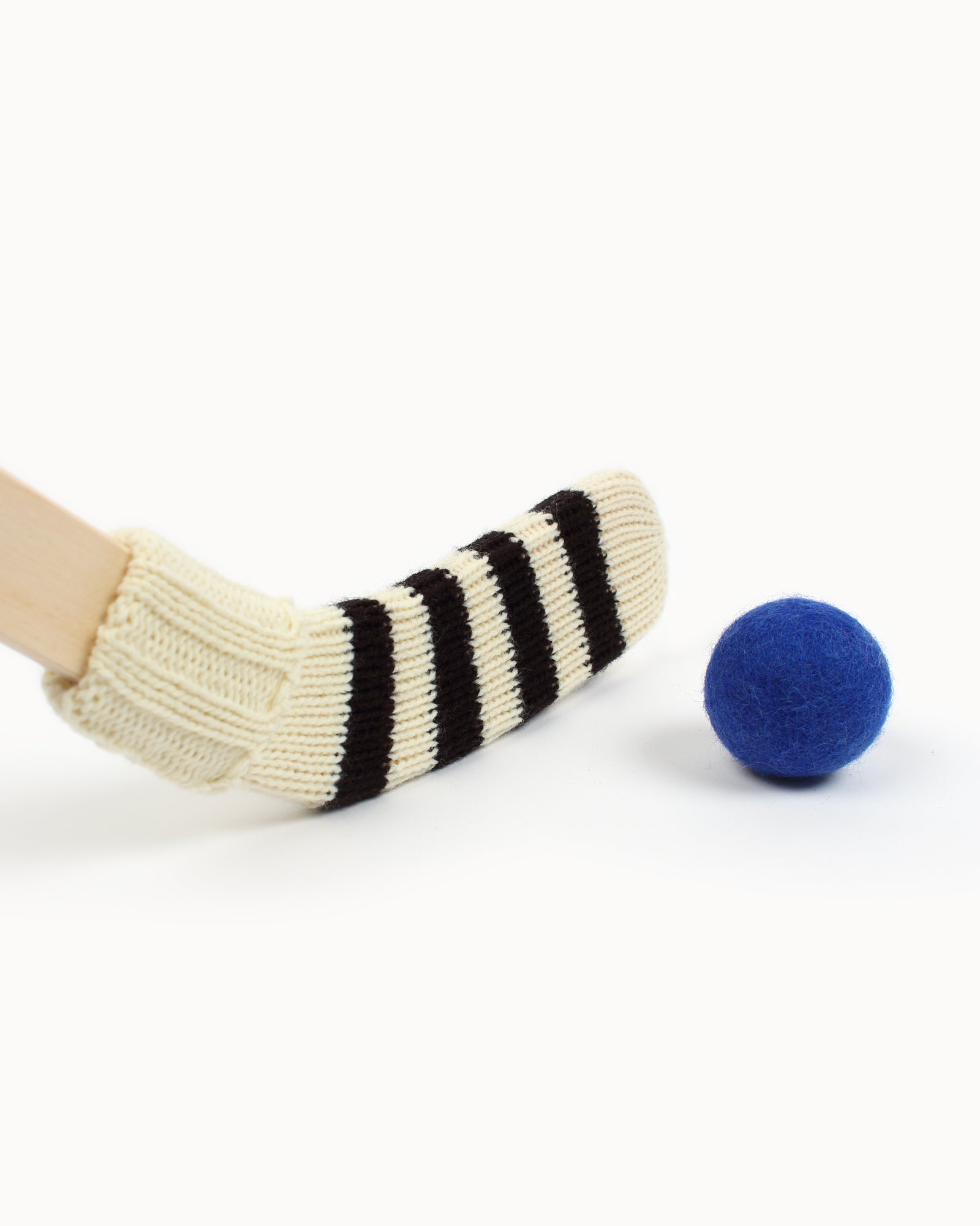 Bâton de hockey ― noir et crème