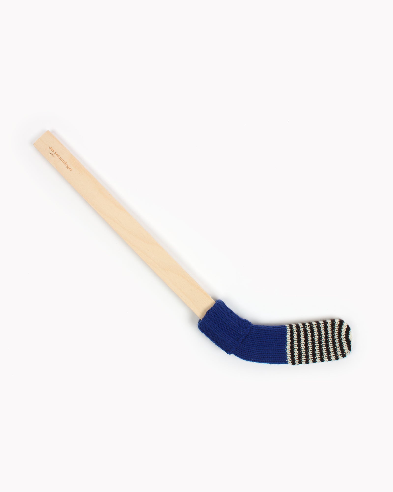 Bâton de hockey ― bleu, noir et crème