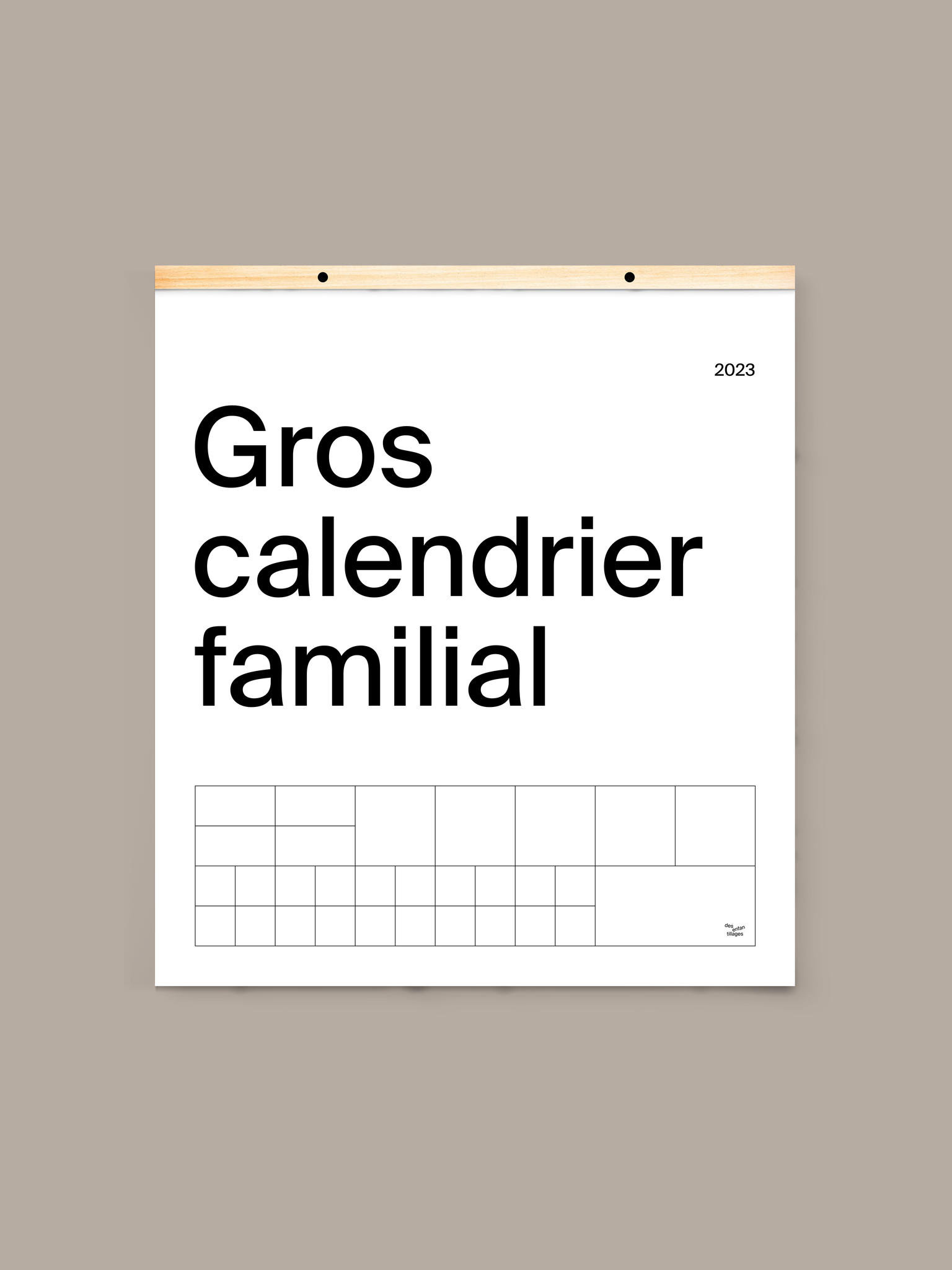 Gros calendrier familial — 2023